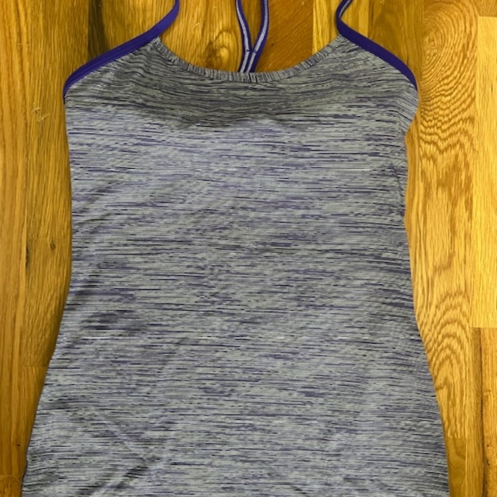 Lululemon Power Y Tank Top, sz 4, purple, GUC